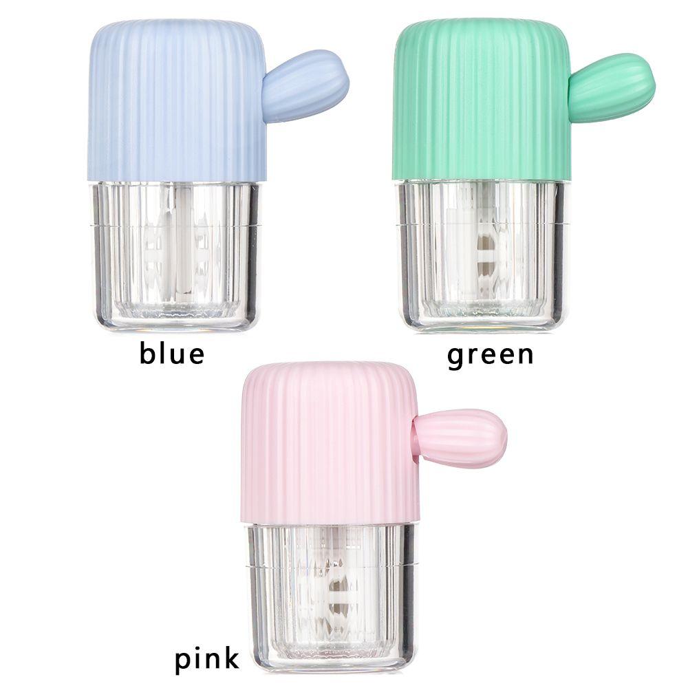 Travel Simple and Quick Stretch Manual Contact Lens Washer Cleaning Tools Soaking Box Glasses Clean