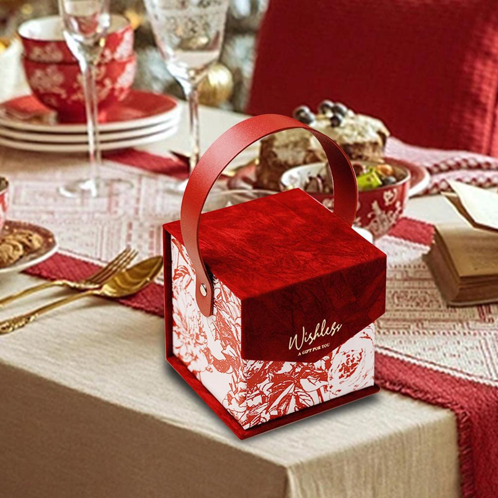 Свадебная коробка конфет, подарок подружке невесты, элегантная сумка для подарков, переносные принадлежности с ручкой для