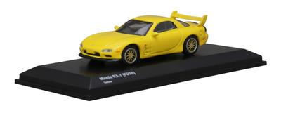 Kyosho Оригинальная Mazda FD3S Желтая Готовая Продукция Ограниченная Масштаб 1/64 RX-7