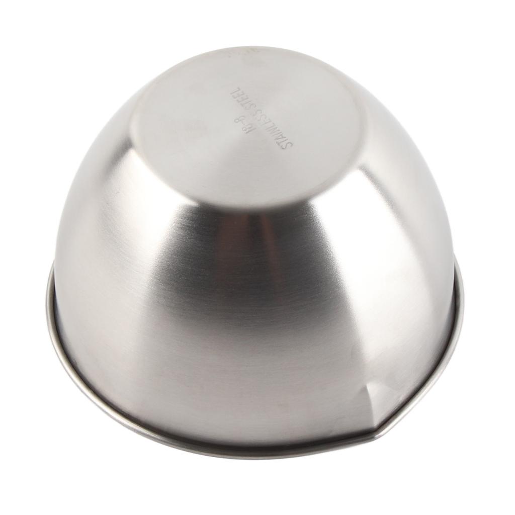 Mixing Bowl Refrigerator Dishwasher Safe Thick 304 Stainless Steel Serving Bowl with Scale for Salad Fruit Baking Type B