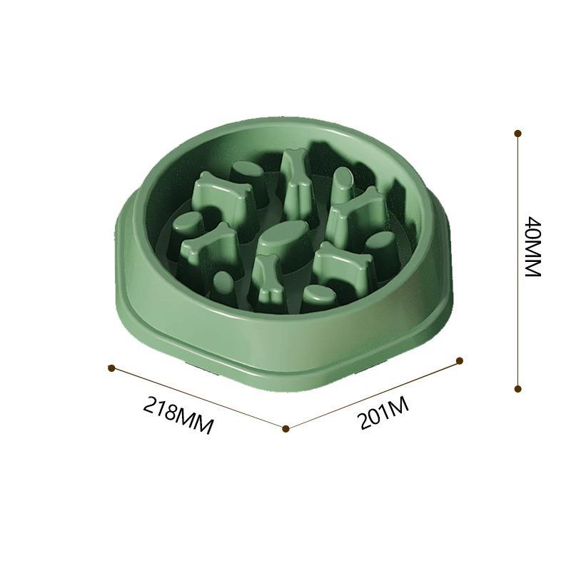 Нескользящая миска-медленнее для маленьких собак и кошек, предотвращающая удушье, с двойной миской, товары для питомцев