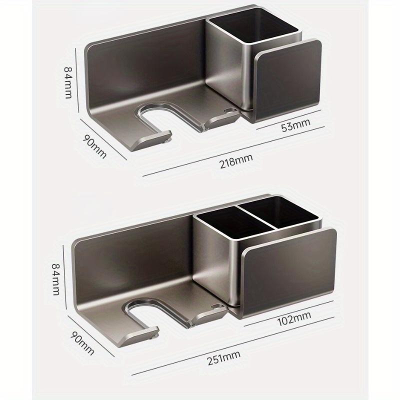 Держатель для фена с ящиком для хранения Подставка для фена Органайзер для фена Многофункциональная подставка для бритвы и фена Подставка для выпрямителя