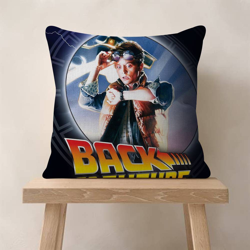 Classic Movies Back To The Future s Pillow Gift Home Office Decoration Bedroom Sofa Car Cushion Cover Case x