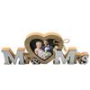 Wooden Love Photo Frame for Wedding Table Decor Mr&Mrs Love Heart Photo Family Valentine's Day Photo Frame Home Table Decora 1PC