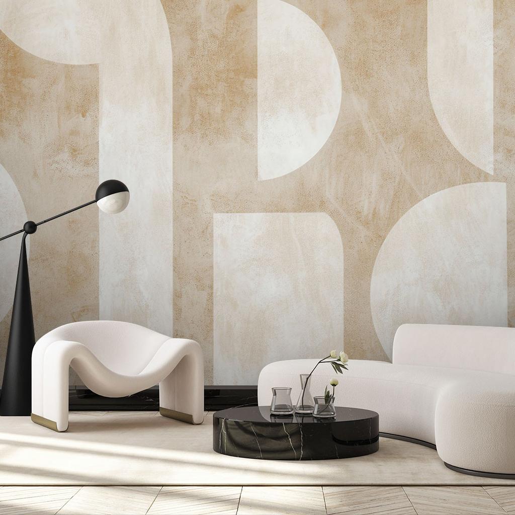 Wallpaper Beige Abstract