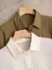Ретро-шерстяная рубашка в стиле Ван Луодань, Гонконг: Женский, с длинным рукавом, стройнящий, однотонный, осенний
