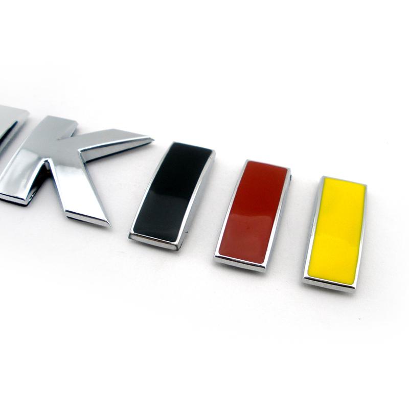 OEM Service MKIII Grill Emblem 2.0V 2.4T 2.6T Plastic Chrome Badge 3D Car Logo Mk3 Car Trunk Sticker For Volkswagen