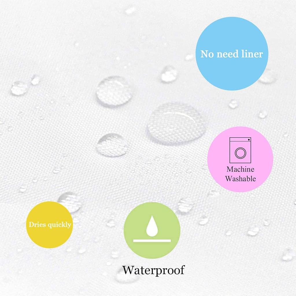 LB Spooky Halloween Shower Curtain for Bathroom, Gothic Horror Halloween Pink and Black Bats Fabric Shower Curtain with Hooks, Funny Pink Bat