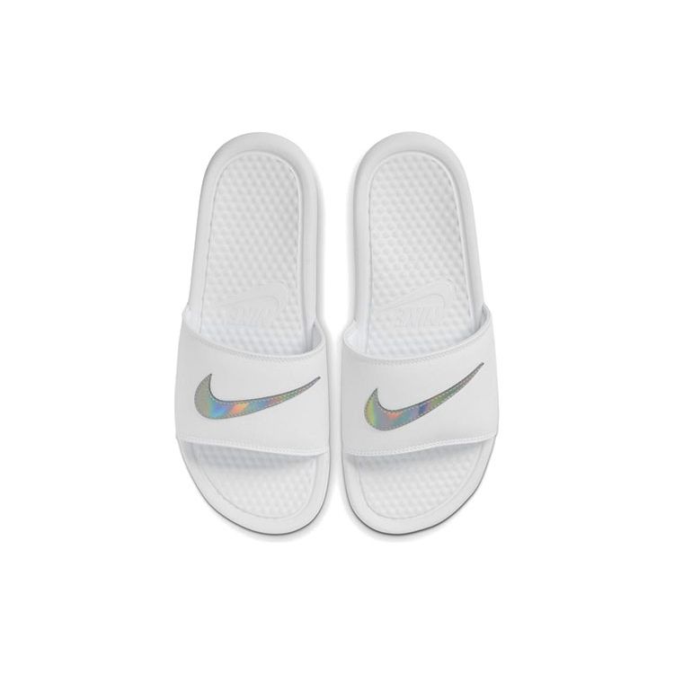 Nike Шлепанцы Benassi JDI White Iridescent Женские Кроссовки DA2544-100