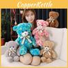 Ribbon Colorful Bow Teddy Bear Plush Toy Stuffed Animal Doll Decoration Gift