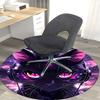 1pc Anime Cat Round Carpet Office Chair Mat, Non Slip Rug for Home Decor, Living Room, Bedroom, Game Room, Festival Gift