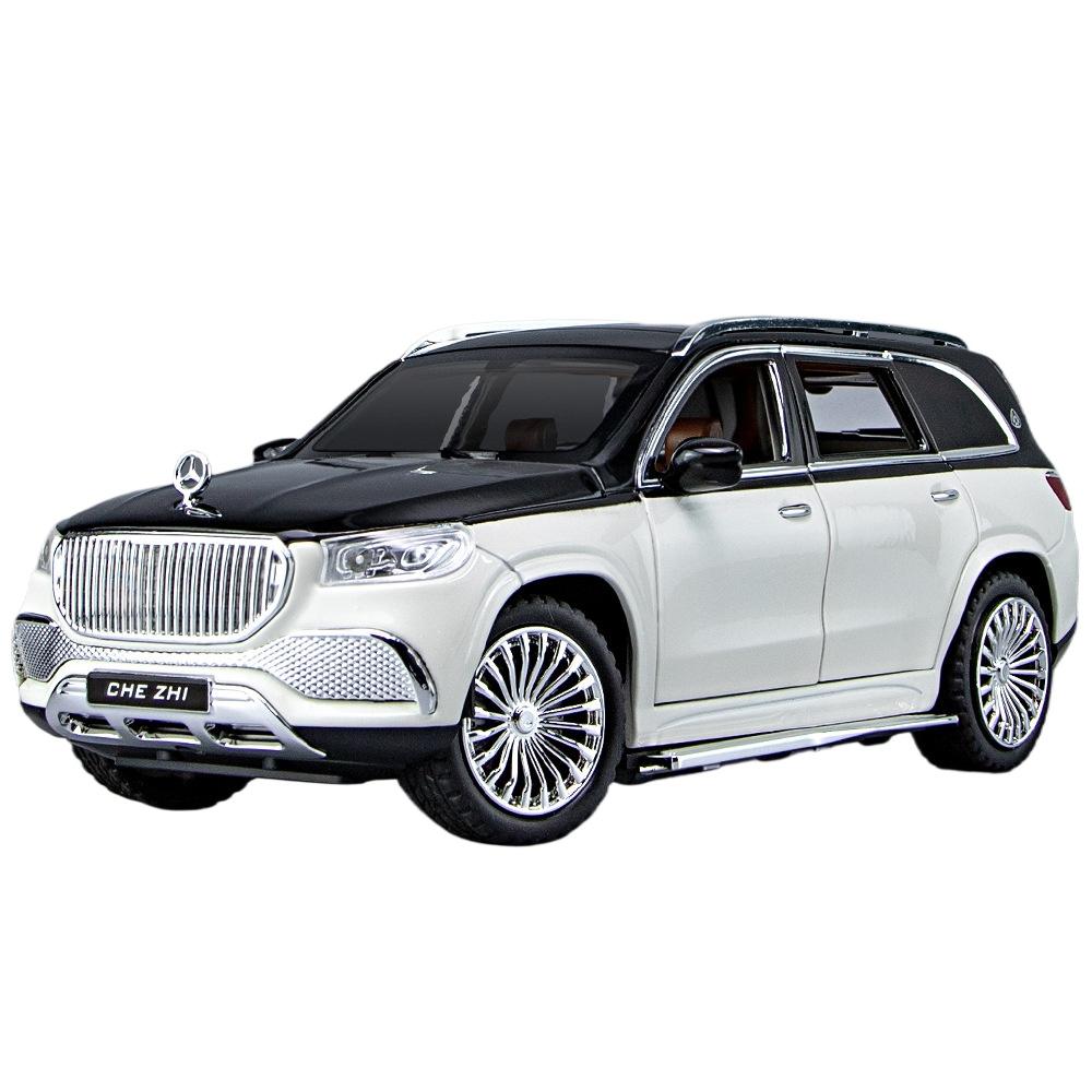 Масштаб 1/24 Симуляция Mercedes-Benz Maybach GLS600 Сплав Внедорожник Литая Металлическая Модель Коллекция Хобби Декоративные Изысканные Украшения Детская Игрушка