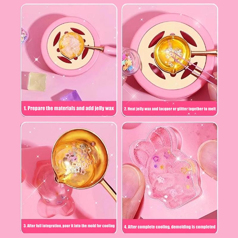 1 набор креативных желеобразных восковых формочек для кошачьих лапок, огненных красок, игрушек, сделанных своими руками, мягкая липкая игрушка для снятия стресса и релаксации