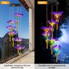 Hanging Solar Garden Decor Light Butterfly Solar Wind Chime Color Changing Solar Lamp Outdoor Waterproof For Garden Yard