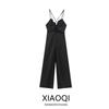 Fashion Style 2024 Autumn New Women's Clothing Stylish Black Cross Strap Jumpsuit Pants 8489959