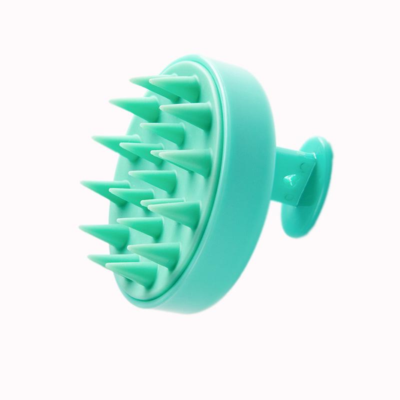 Portable Silicone Shampoo Brush: Mini Meridian Massager, Anti-Itch Scalp Scratcher, Bath Cleaning Comb.