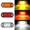 12/24V Durable LED Side Marker Lights For Trailer Trucks Cars Waterproof Oval Side Clearance Warning Light Red Orange Lamp Led