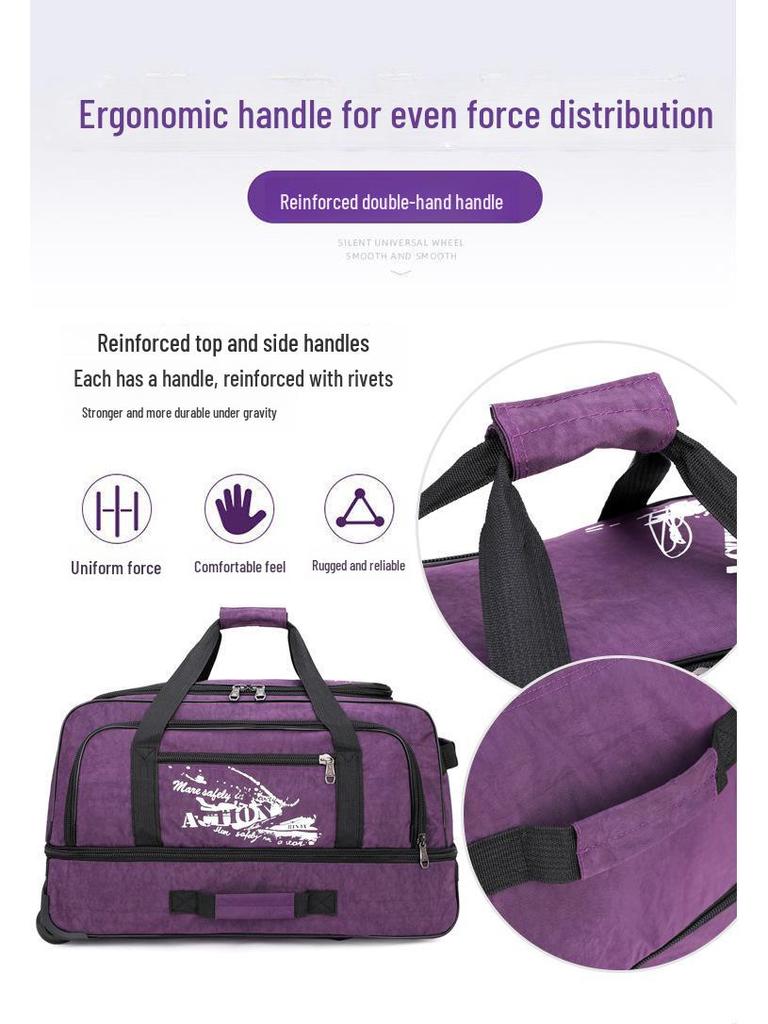 Большая вместимость, оксфордская ткань, набор из 3-х предметов, сумка на колесах для путешествий