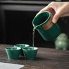 Ceramic Creative Travel Tea Set Portable Exquisite Chinese Office Tea Set Supplies Outdoor Brewing Teapot Tea Set Home Gift New