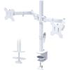 Nilox NXDMA02W Monitor Mount 2 Arms White - High Quality PC Accessory