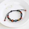 Handmade Colorful Ceramic Beaded Bracelet For Women Men Ethnic Style Adjustable Bracelet Jewelry Accessories Gifts