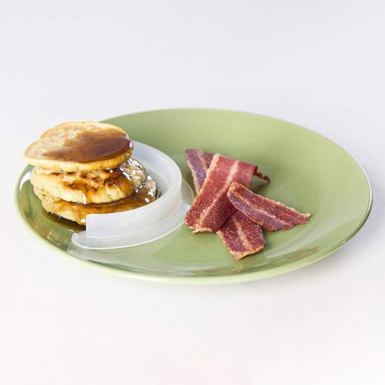 2 шт. разделитель тарелок портативный безопасный силиконовый пищевой разделитель с прочной присоской без бисфенола А аксессуар для сервировки еды