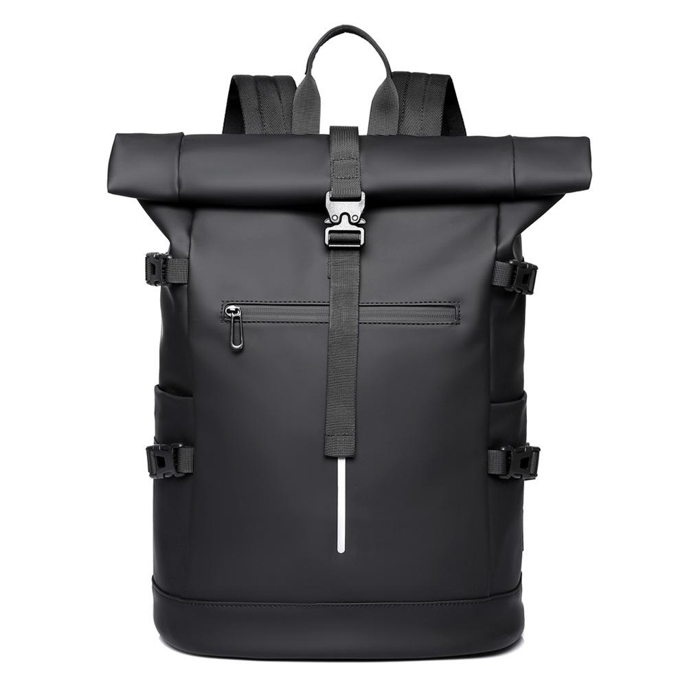 Roll-up Bag, Men's Backpack, Commuter Single-shoulder Bag, Trendy Single-shoulder Commuter Large-capacity Backpack