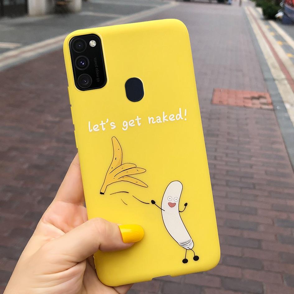 Чехол для Samsung M21 6,4 дюйма Мягкий силикон Сердечко TPU Чехол для Samsung Galaxy M21 M 21 SM-M215F M215 Задняя панель телефона Funda