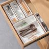 Durable Plastic Drawer Organizer Adjustable Compartments Multi Size for Office Desk Kitchen Bedroom Storage