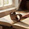 One Hand Operation Wooden Cat Bookmark Page Turning Fixed Page Holder Bookmark  Book Use