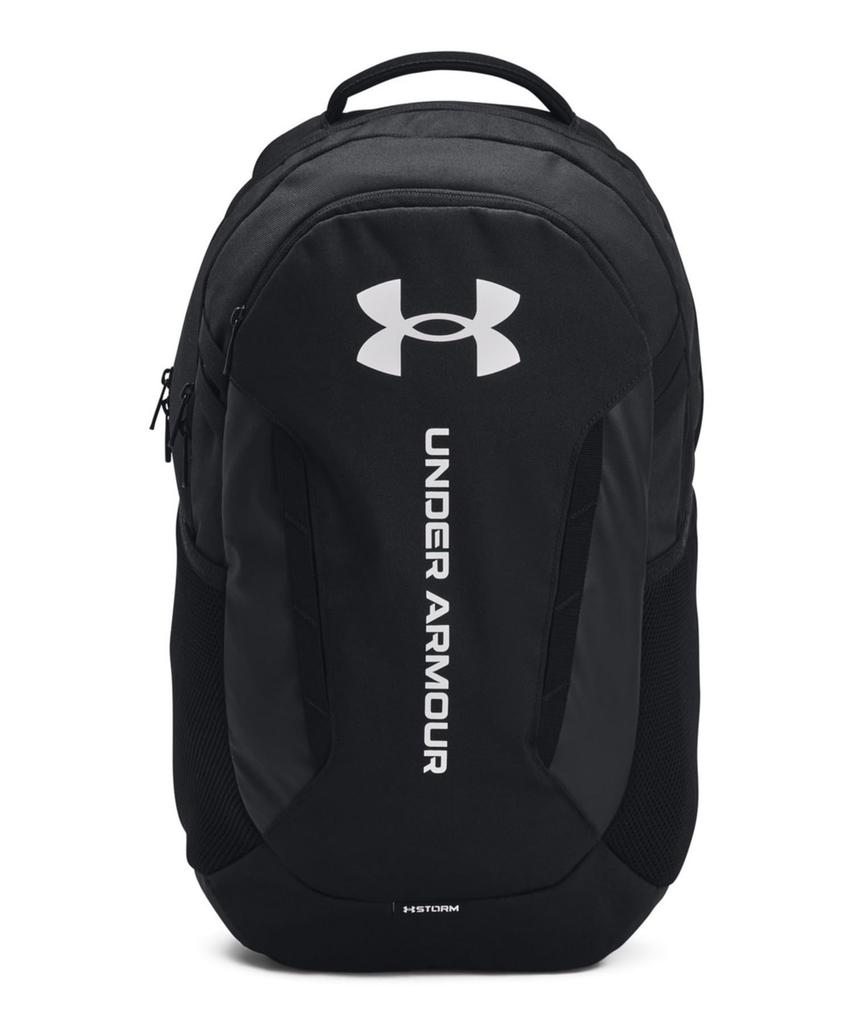 UA Hustle Backpack ONESIZE [Under Armor] 6.0 Black/Black/White