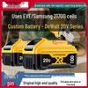 20-вольтовый литиевый аккумулятор для Dewalt: Угловая шлифовальная машина, Перфоратор, Электрический гайковерт, Совместимые с элементами Samsung