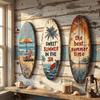 Summer Surfboard Wall Hanging Colorful Beach Decor Wall Art  Home Bedroom Decor