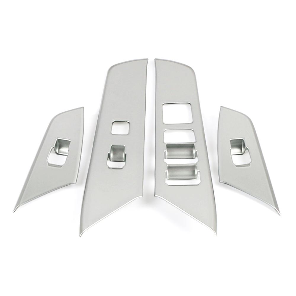 For Lexus UX UX200 UX250 2018-2024 Inner Door Armrest Window Lift Switch Button Panel Cover Trim Matte Silver Carbon Fiber Color