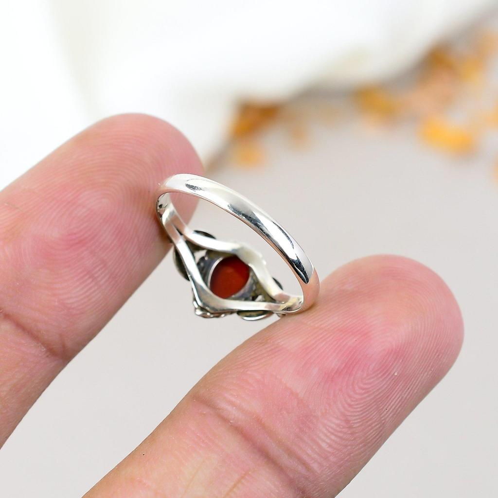 Сердолик 925 пробы стерлингового серебра грушевидной формы драгоценный камень ювелирные изделия ручной работы для женщин