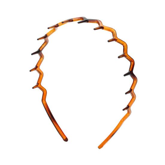 2Pcs Hair Hoop Large Wave Shape Plastic Hair Comb M-Shaped Comfortable Non-Slip