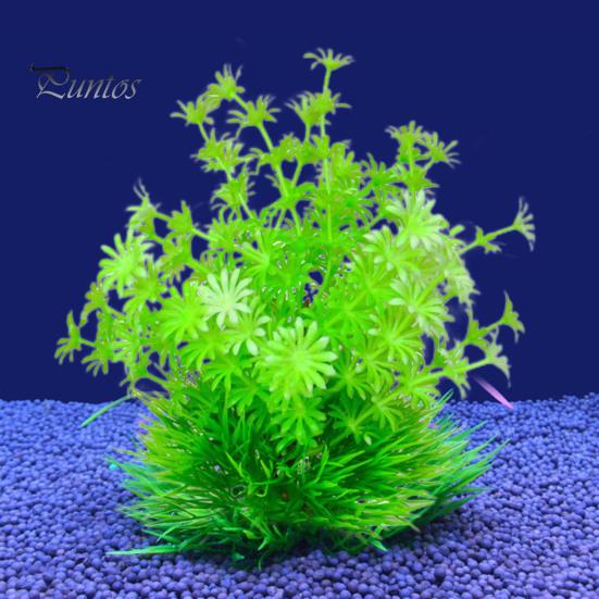 Искусственное водное растение Украшение аквариума с прочной основой Реалистичный дизайн Экологически чистые без запаха Моделирование растений Модельные украшения Аквариумный орнамент