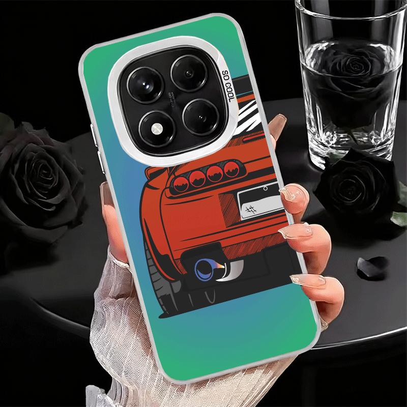 JDM Sports Cars Minimalist Design Soft Phone Case for Xiaomi Redmi Note 13 14 15 Pro Plus 12S 12 11S 11 11T 10S 10 Shockproof Co