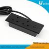 13A Стандарт Великобритании Настольный сетевой фильтр с быстрой зарядкой USB и USB-C с PD