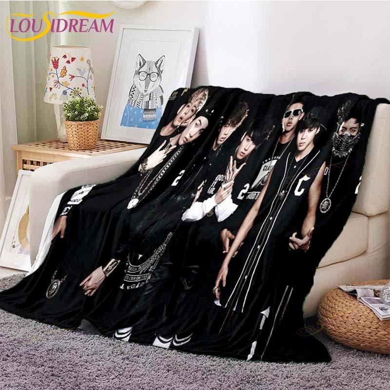 Новейшее одеяло Kpop Bangtan для мальчиков, одеяло для дивана-кровати, супер мягкое теплое одеяло, флисовое одеяло