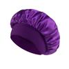 Satin Bonnet Hair Bonnet for Sleeping Silk Bonnets Women Solid Solid Wide-brimmed Sleeping Hat with Elastic Soft Band Hair Care