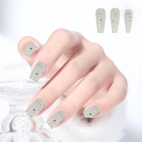 24 шт., длинные стильные патчи для ногтей, экологически чистые, безвкусные, легко наносятся, широкое применение, накладные ногти, женский подарок