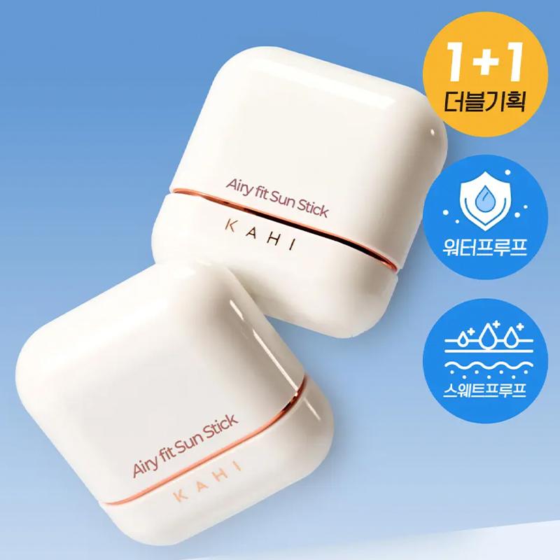 KAHI Воздушный солнцезащитный стик SPF50+ PA++++ Двойной набор (14 г × 2)