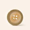 10Pcs Bamboo Button Green Ring, Bamboo Button Wide Edge Four Eyes Cotton And Linen Shirt Cardigan Button Retro Coat Button