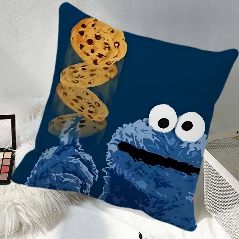 CCookies Play MMonster Pillow Case Square Pillow Bedroom Sofa Leisure Comfort Cushion Car Home Decoration