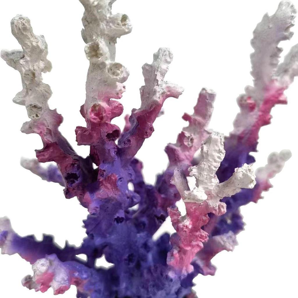 Colorful Resin Coral Aquarium Ornament for Sea Tank Landscaping
