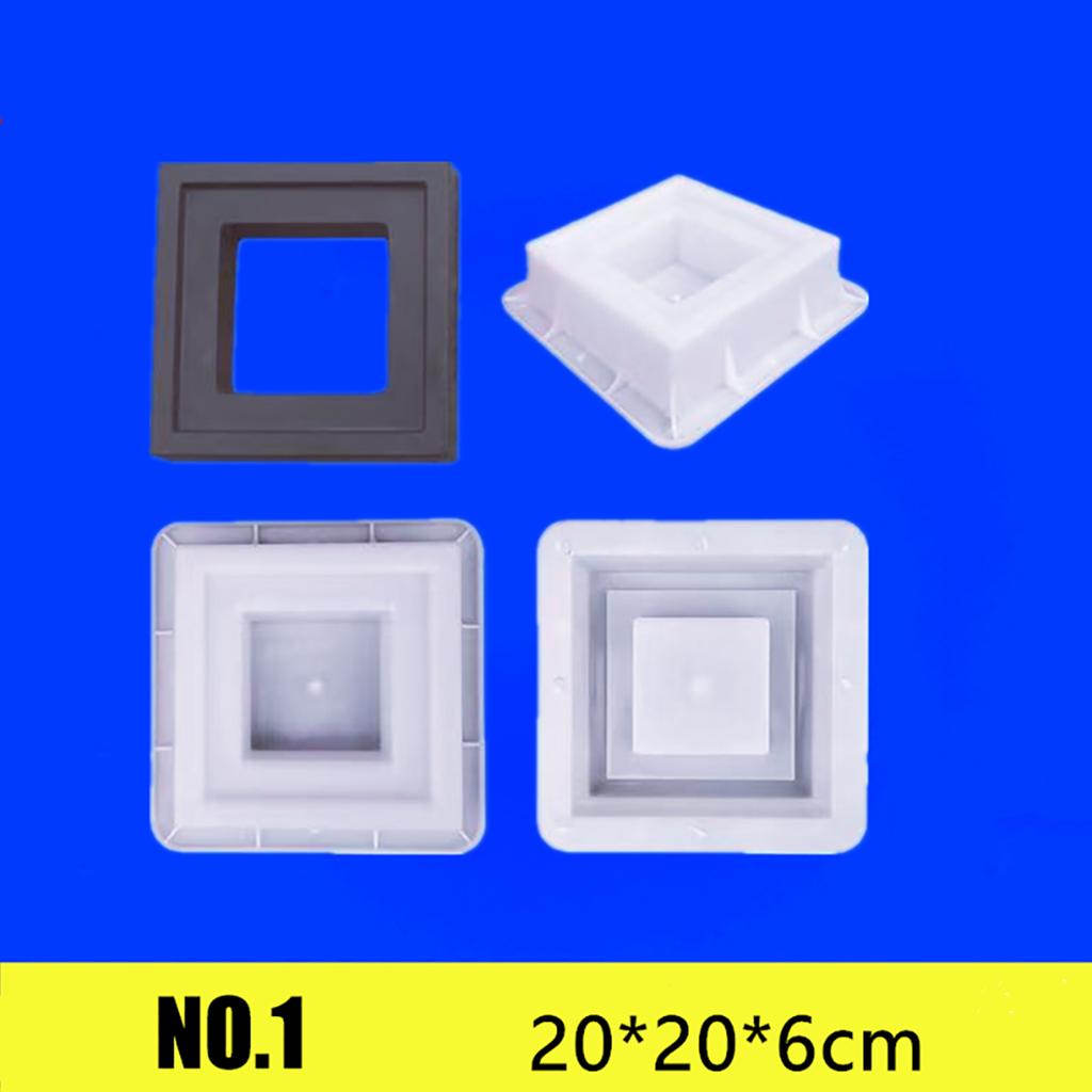 20*20*6см Цементная форма Полая пластиковая форма для кирпича Сетчатый фон Стена Декор Садовое окно Цветочный забор Настенная форма