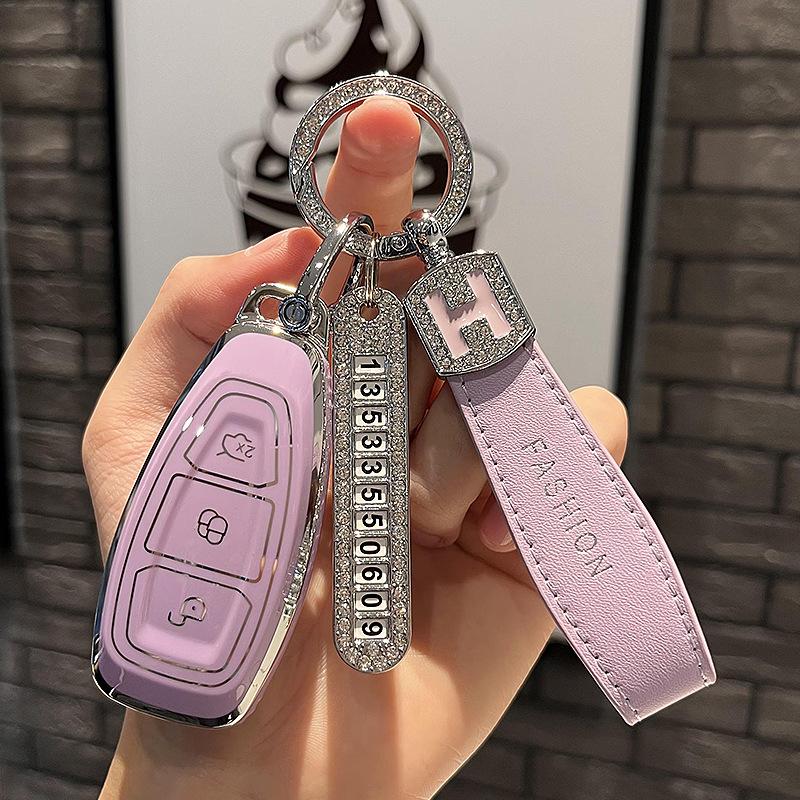 Подходит для чехла для ключей Ford Focus Mondeo Zhisheng Smart Car Key Case