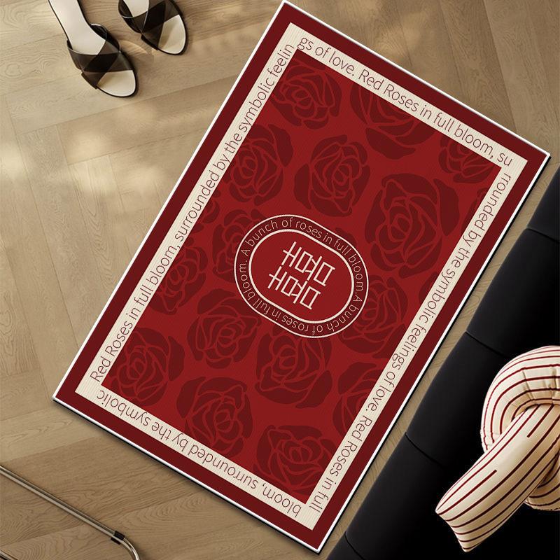 Marriage Essential Entry Door Porch Mat Festive Home Bedroom Romantic Wedding Room Decoration Carpet Love Non-slip Mat