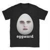 Мем-футболка 'Twilight Eggward' для унисекс   Винтажные футболки из чистого хлопка С круглым вырезом С коротким рукавом Оригинальные топы